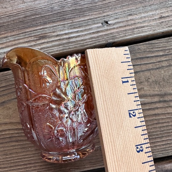 Iridescent Floral Glass Creamer - Picture 6 of 9